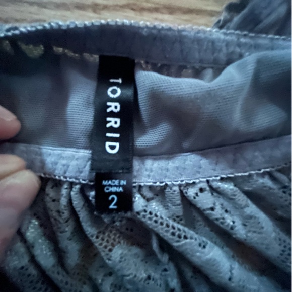 Torrid Grey Lace BabyDoll Slip - Picture 3 of 9